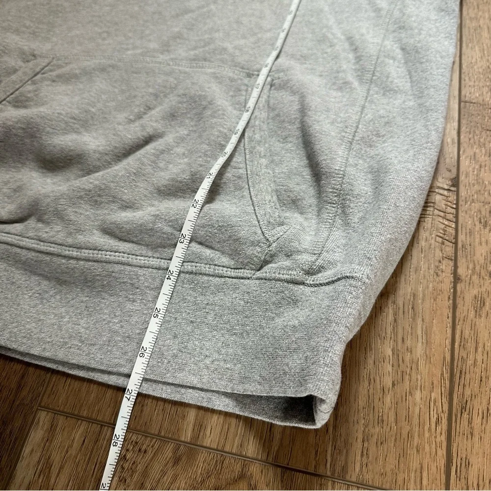 The‎ North Face Men’s Gray Hoodie Sweatshirt, Front Logo, Embroidered, Small